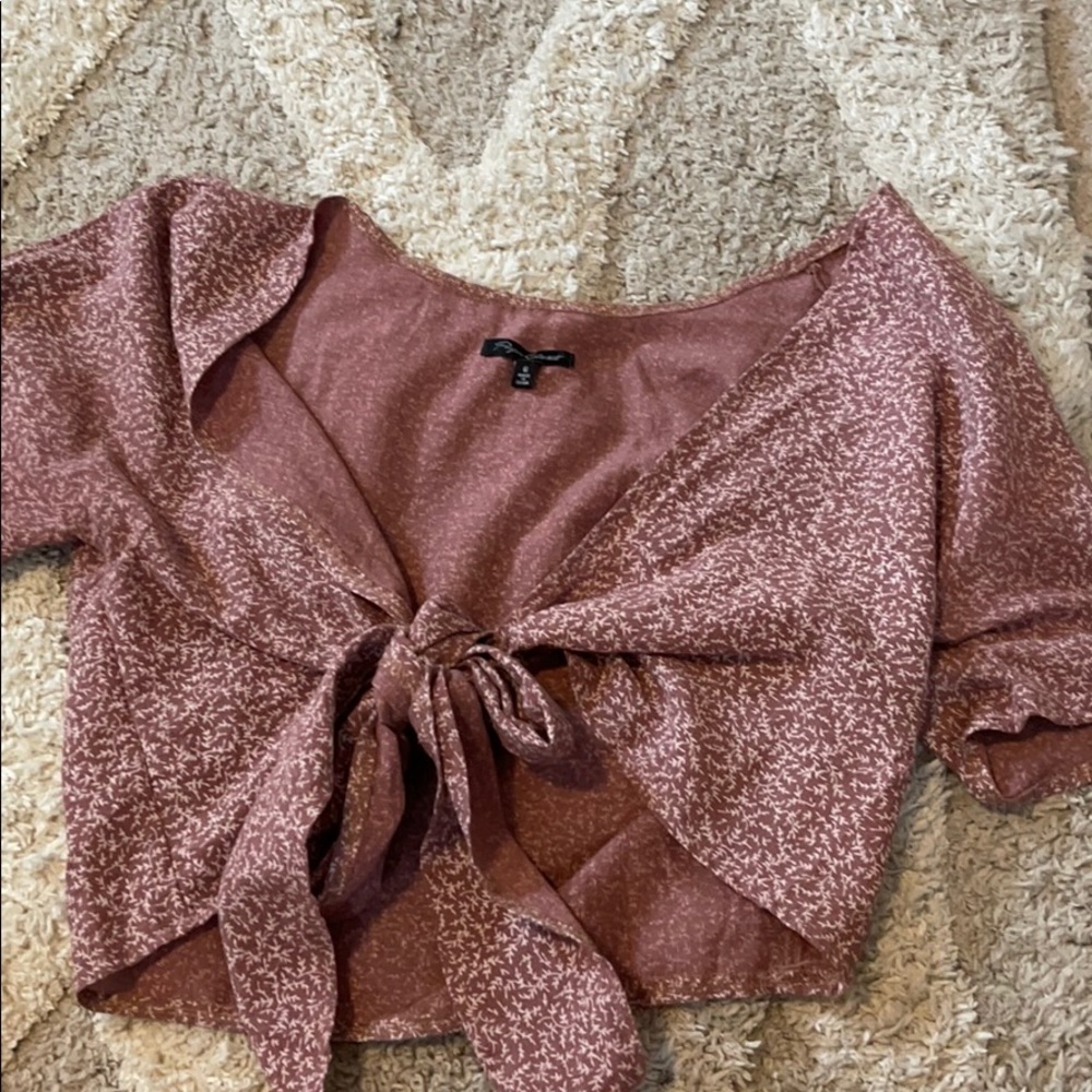 Tie front top
